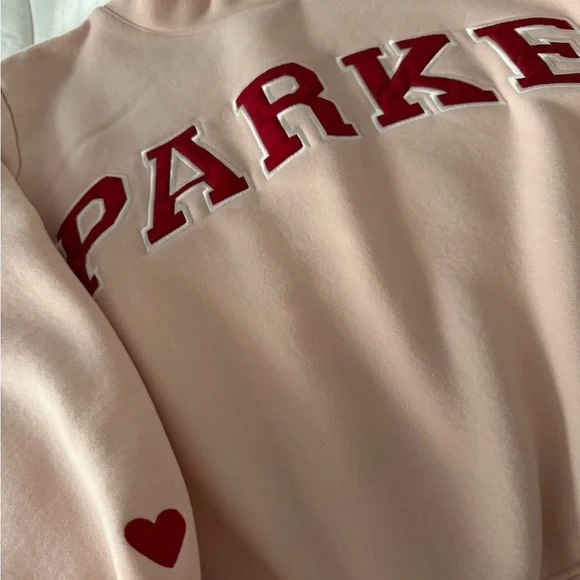 PARKE Women's Pink Mockneck Sweatshirt - Picture 3 of 3